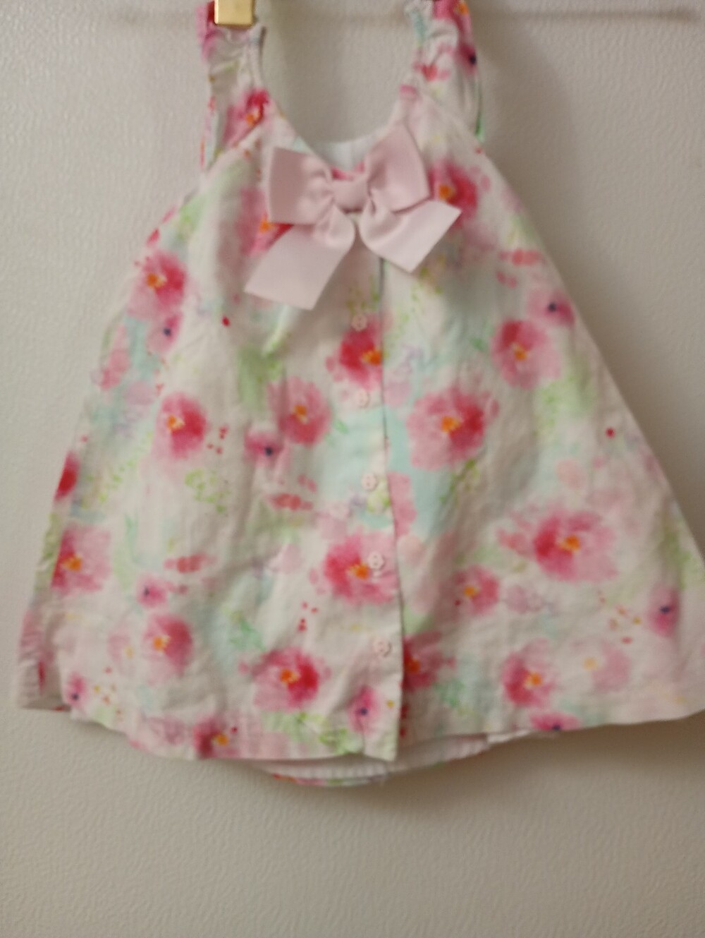 Maggie & Zoe Pastel Pink & Mint Floral Baby Dress
